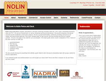 Tablet Screenshot of nolinfencedeck.com